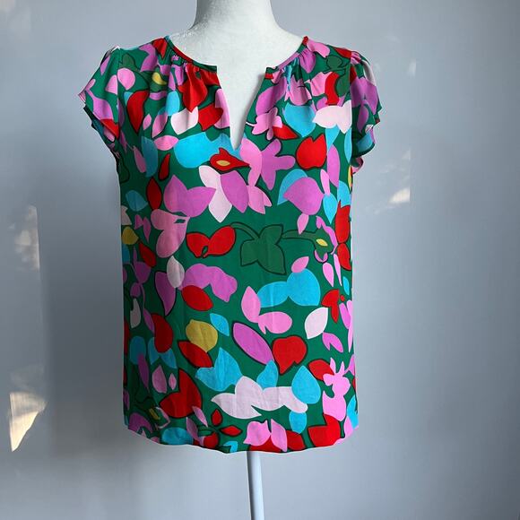 J. Crew Hana Mildred Floral Coche Blouse Top - Picture 2 of 7